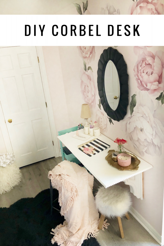 DIY corbel desk 
