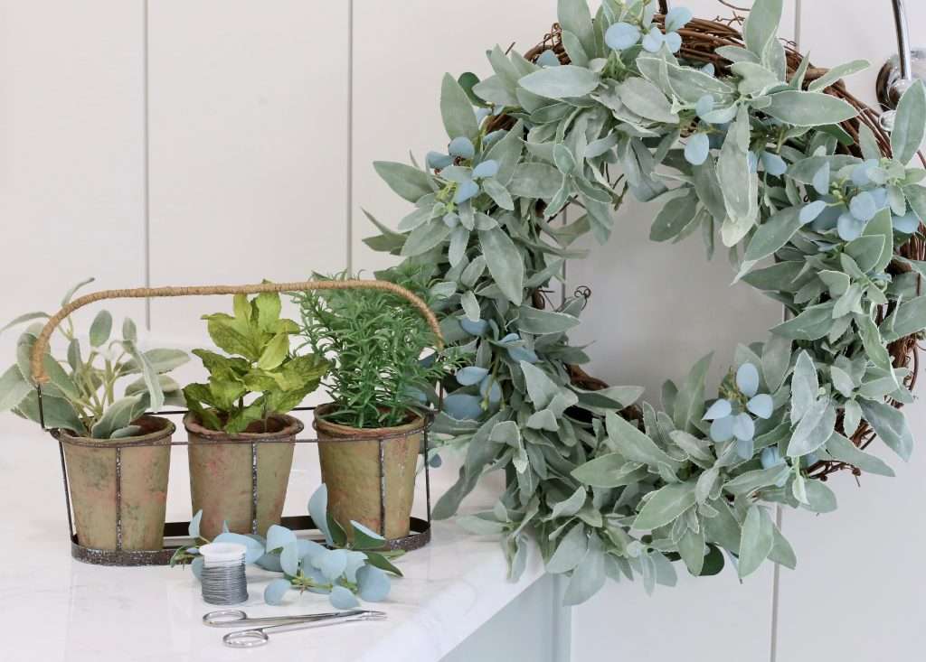 DIY wreath for christmas DIY herb wreath